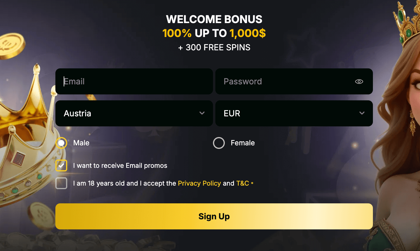 Bonus & Promo code Goldencrown Casino